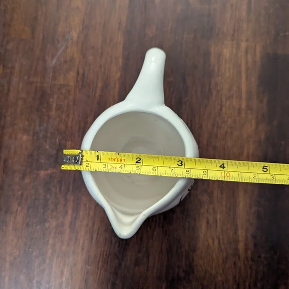 Rae Dunn White Ceramic Cream Pitcher EUC - Picture 4 of 6